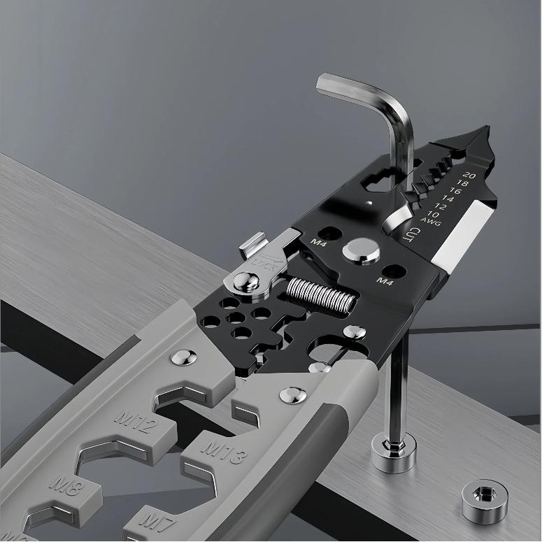 28 In 1 Professional 8-inch Wire Stripper/wire Crimping Tool, Wire Cutter, Wire Crimper, Cable Stripper, Wiring Tool