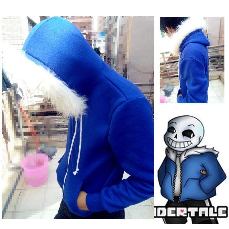 Anime Sans Undertale Cosplay Kostüm Hoodies Latex Maske FRESH SKELETON Jacke Sans Plus Samt Kostüme