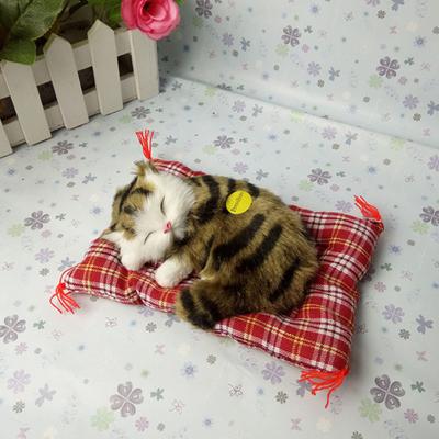 Simulation Mini Cat High Simulation Breathable Birthday Gifts Cloth Pad Plush
