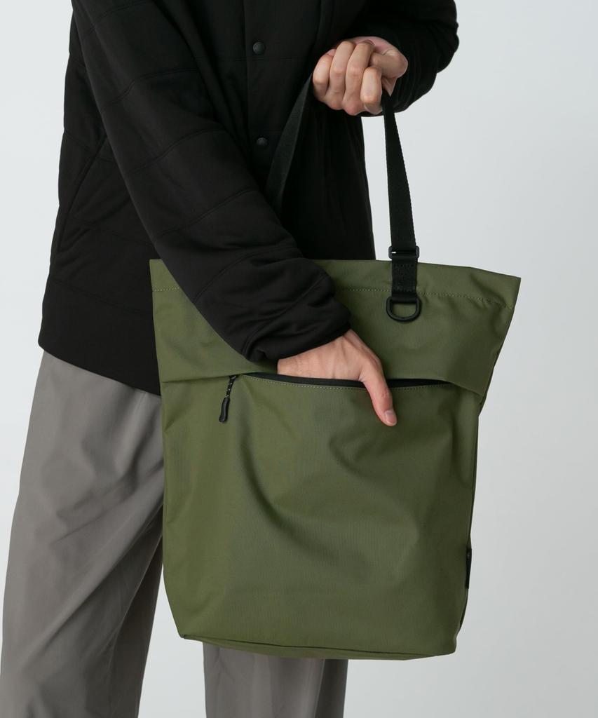 Snow Peak 2025 New Everyday Use Tote One 14L Camping Outdoor 2-Way Bag, Size, Olive, AC-25SU404, Capacity, &