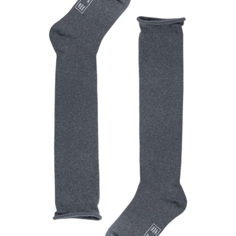 MONTH IN MONTH OUT Loose fit warmer socks CHARCOAL