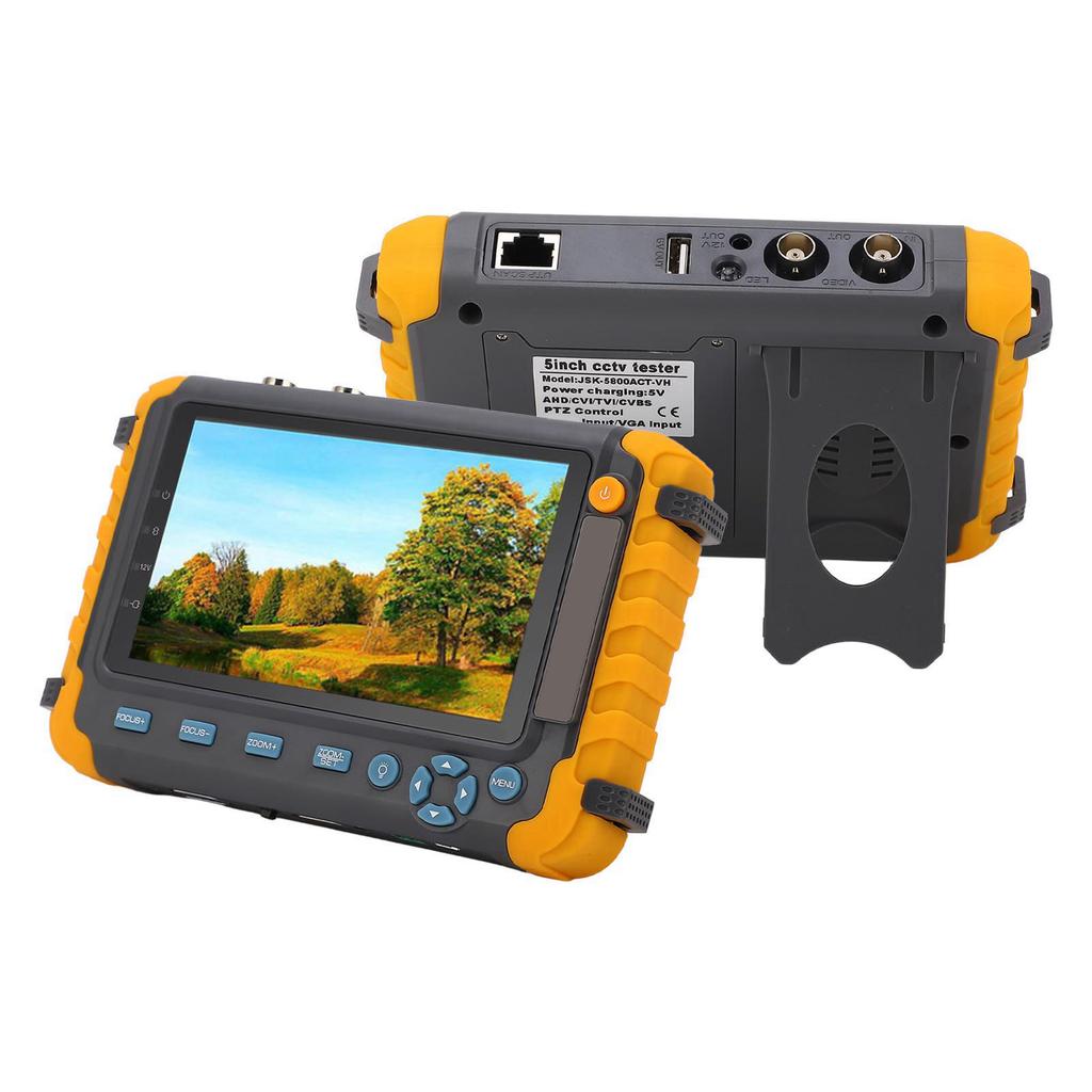 CCTV Camera Tester 8MP 5 Inch Screen VGA HD Multimedia Interface Input Coaxial AHD TVI CVI Camera
