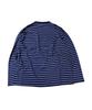 SK8ER ROCK Static Pigment Stripe T-Shirt (Blue*Navy)