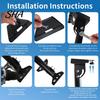 Anti-corrosion Solar Bracket Terminal Plate Bracket, Roof Installation Weather Resistant High-Strength Carbon Steel Adjustable Panel Side Wall