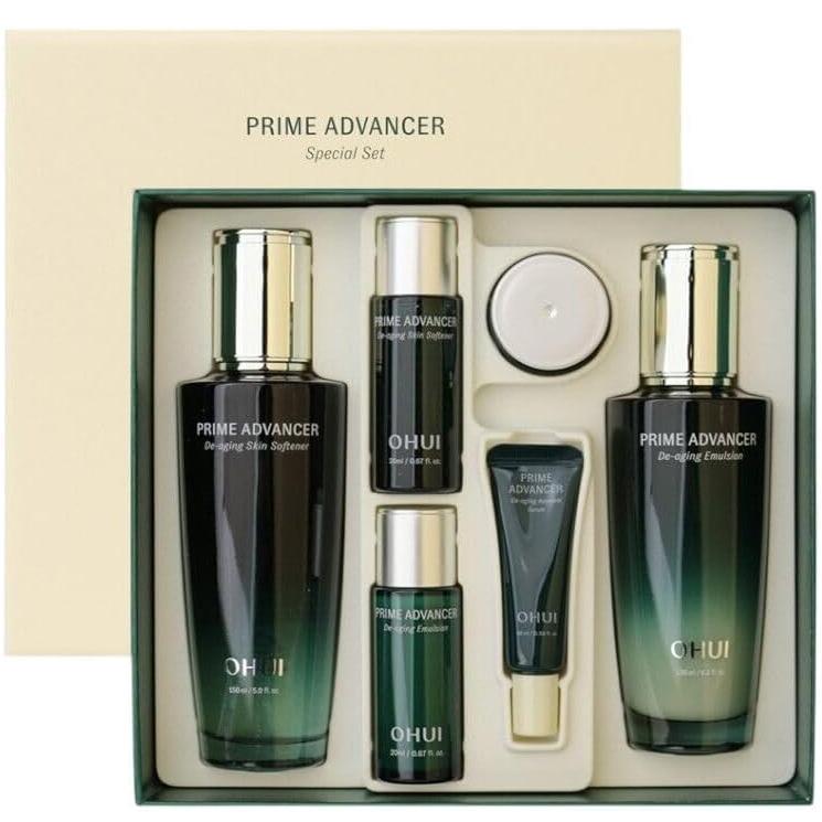 O HUI Prime Advancer De-aging 2pcs Set 6 items / Anti-Aging, Moisturizing, Korean Cosmetics, Kbeauty