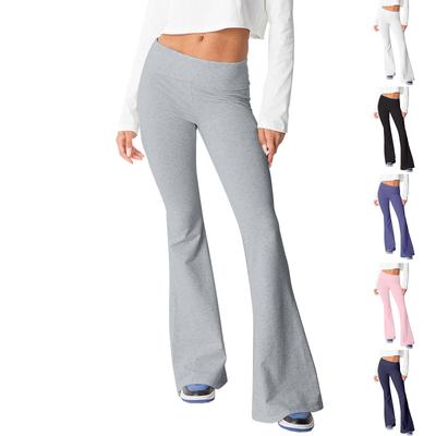 Women's Autumn And Winter Casual Home Flare Pants Yoga Casual Solid Color Sports Pants