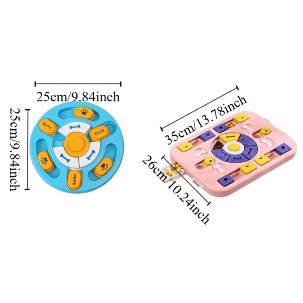 Interactive Toy Anti Choking Dog Puzzle Toy Interactive Durable Pet Slow Food Bowl with Sound Rotating Puzzle Feeder Cat