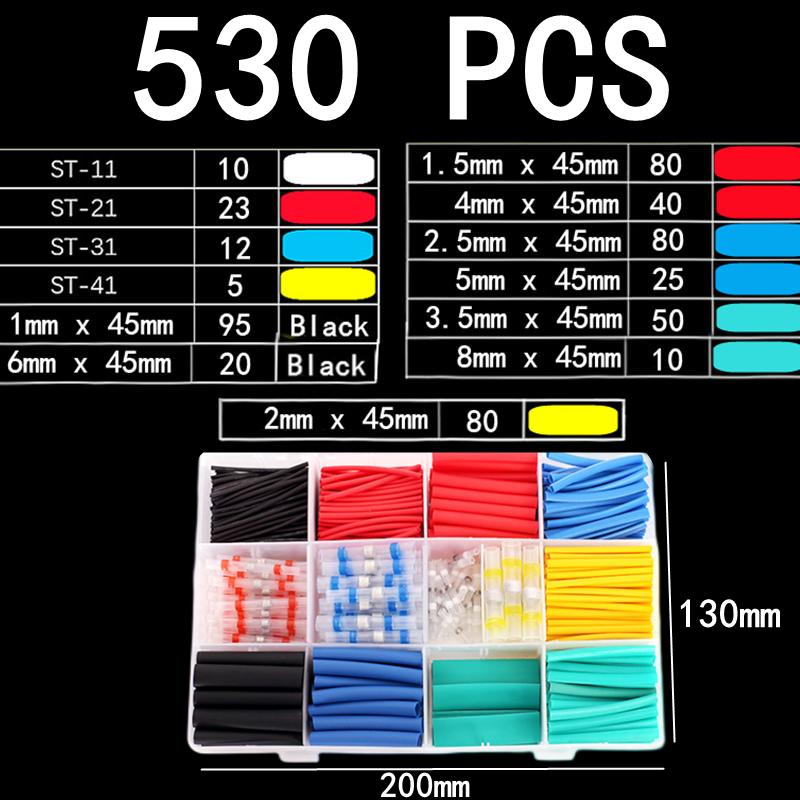 Waterproof Solder Connector Terminals,Heat Shrink Casing with Solder Connectors,Electrical Butt Wire Connector Sealing Tube