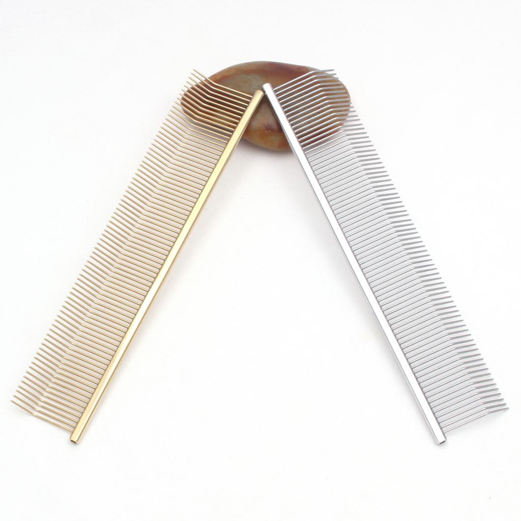 Professional Simple Pet Grooming Comb Copper Handle Dog Cat Deshedding Slicker Hair Removal 7817 Undercoat Rake Massage Brush