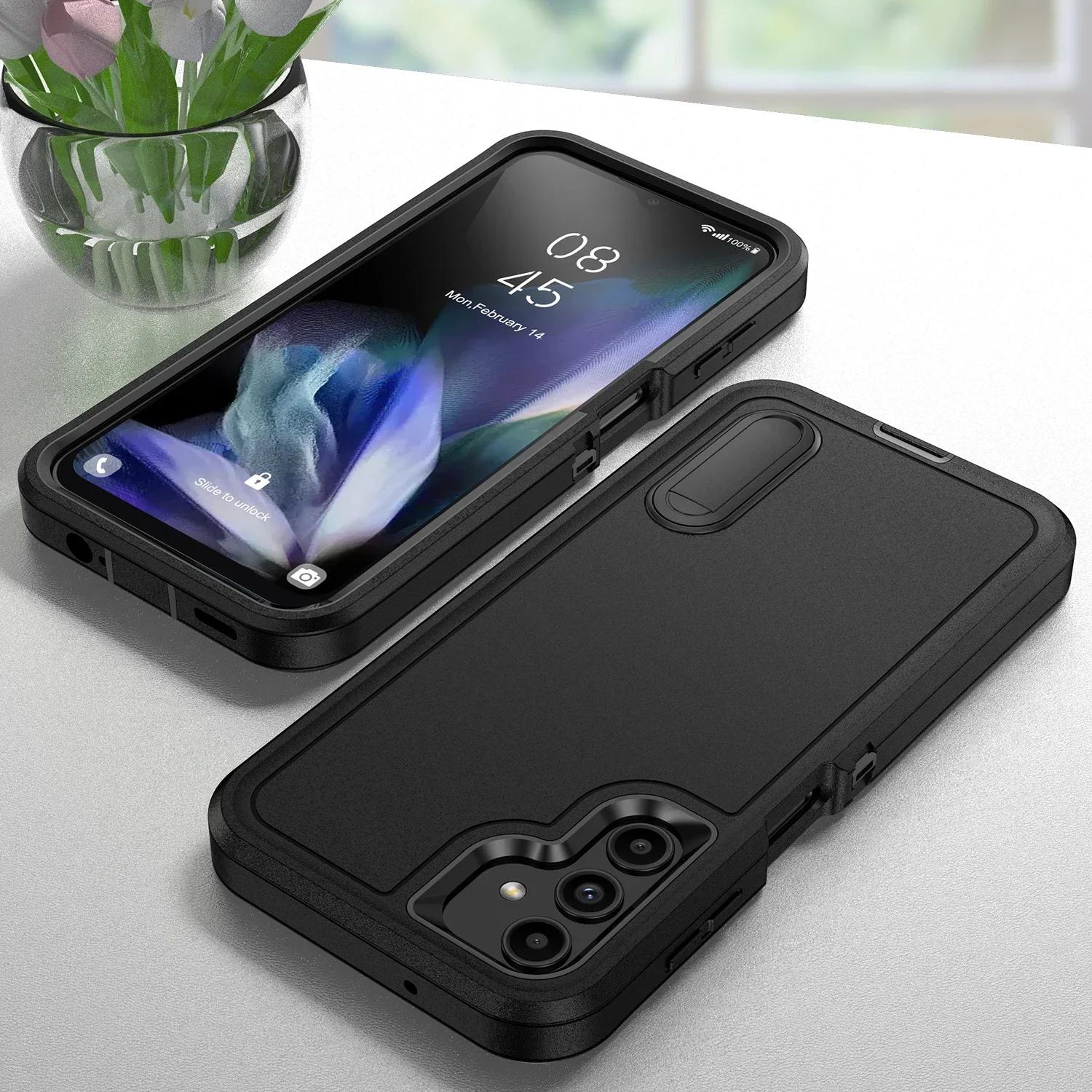 

Anti-Shock Strong Fited Case for Samsung Galaxy A36 A26 A16 A06 A54 A15 A53 A14 A56 5G 4G A04S Full Protective Kickstand Cover for Galaxy A16