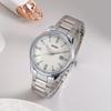 BUREI Analog Quartz Simple Date Stainless Popular Day Luxury Watch Men's Watch, Design, Display, Waterproof, Easy-to-Read Steel, Brand, Silver,