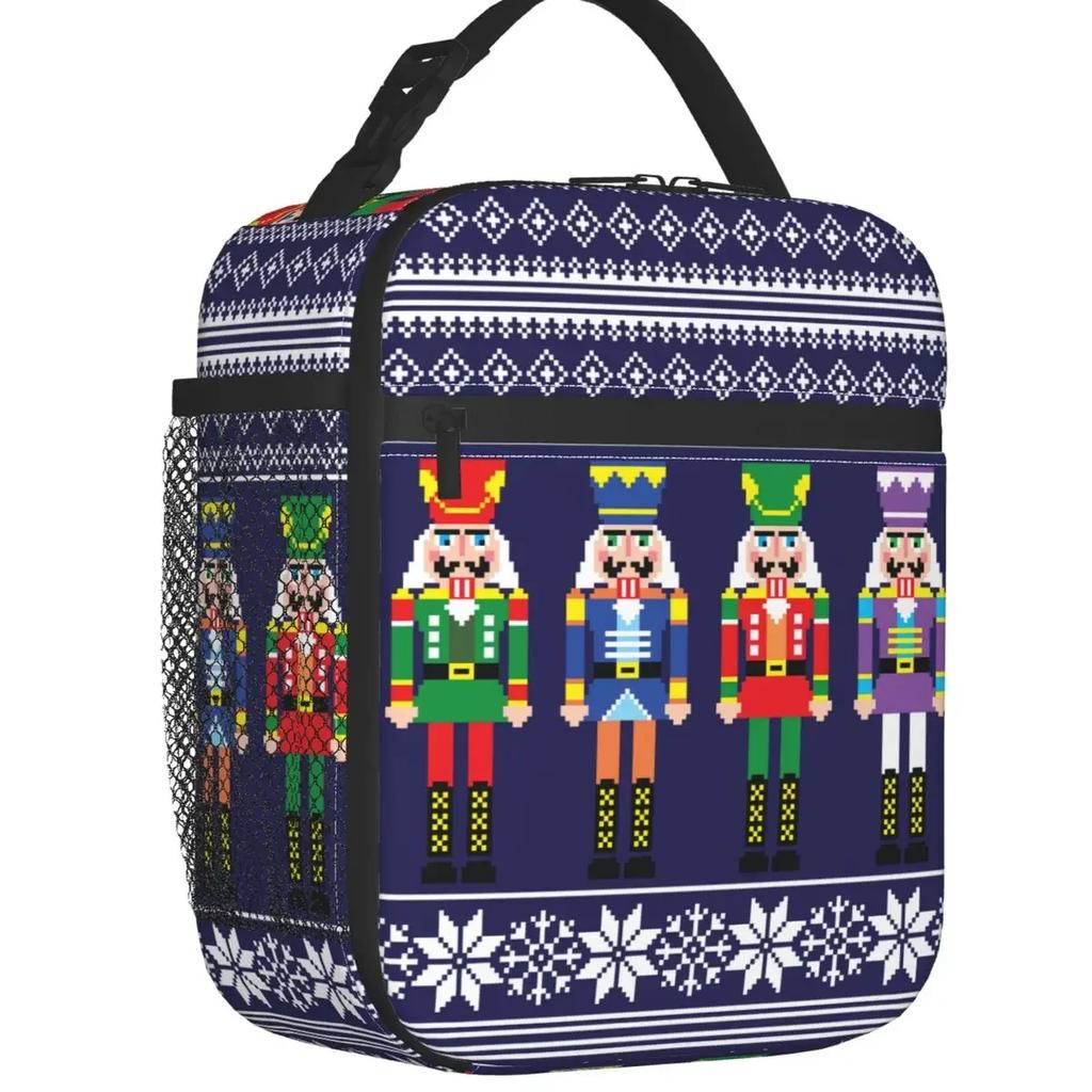 Nutcracker Ballet Dancer Thermal Insulated Lunch Bag Women Resuable Lunch Tote for Outdoor Camping Travel Multifunction Food Box