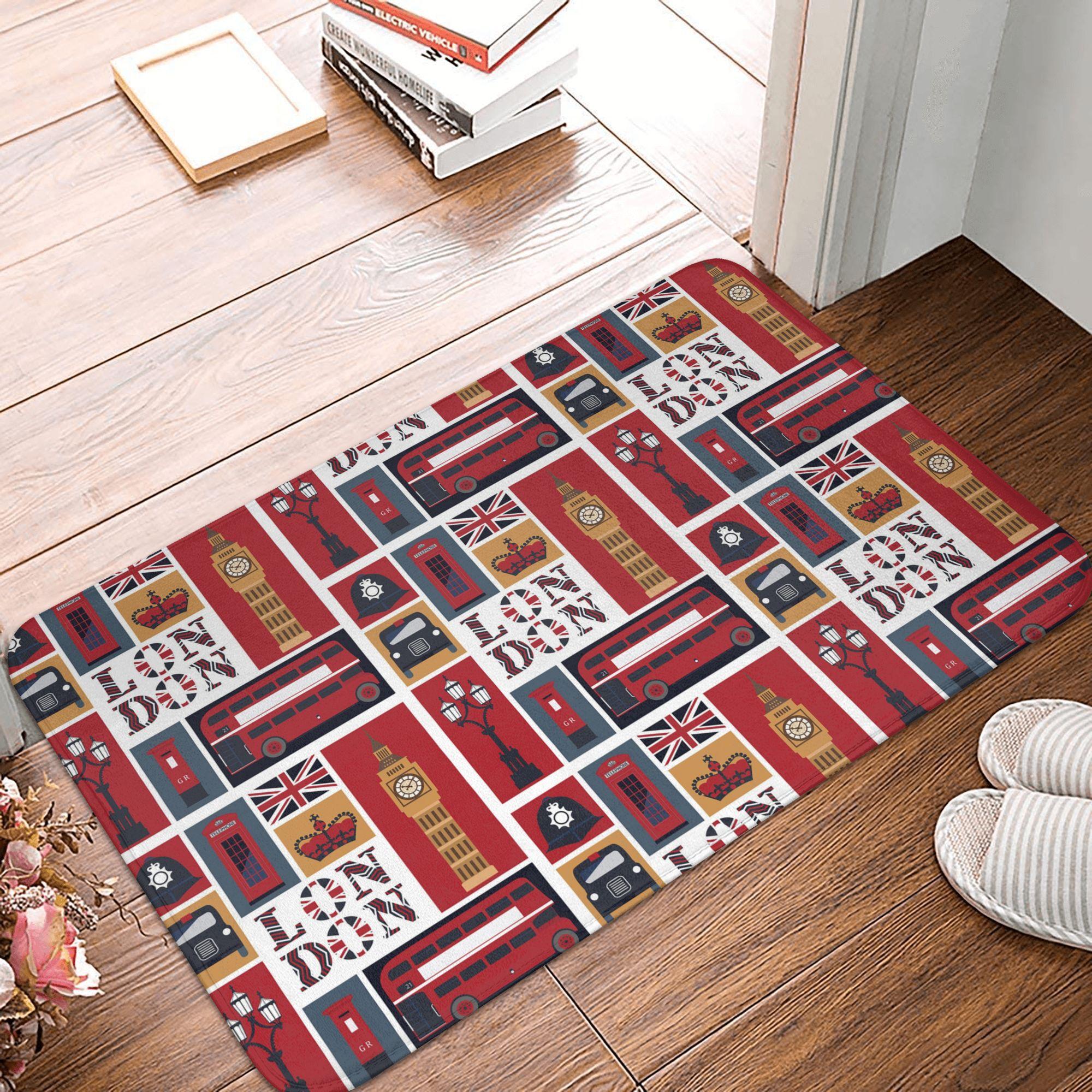 

British Soldiers Front Door Floor Entrance Mats Indoor England London Kitchen Bathroom Doormat Garage Carpet Rug 40cmx60cm