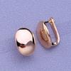 MINTHA Clip Earrings Trendy Fashion Jewelry Oval Stud Earrings For Women Rose Gold Color Earrings