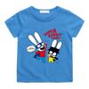 T-shirt per Bambini Cartone Animato Simon Super Coniglio Carina Hip Hop Ragazzi Manga Bambini Top Casual Girocollo T-shirt per l'Estate