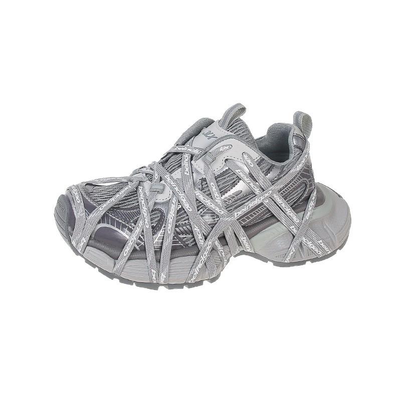 2025 New Paris Dad Shoes Women's Platform Spider-man Retro Heightening Old Catwalk Sports and Leisure Shoes Women