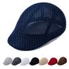 Summer Breathable Mesh Hollow Berets Hat For Men Convenient Spring Summer Beret Quick-drying Cap Retro Sun Newsboy Hats Painter