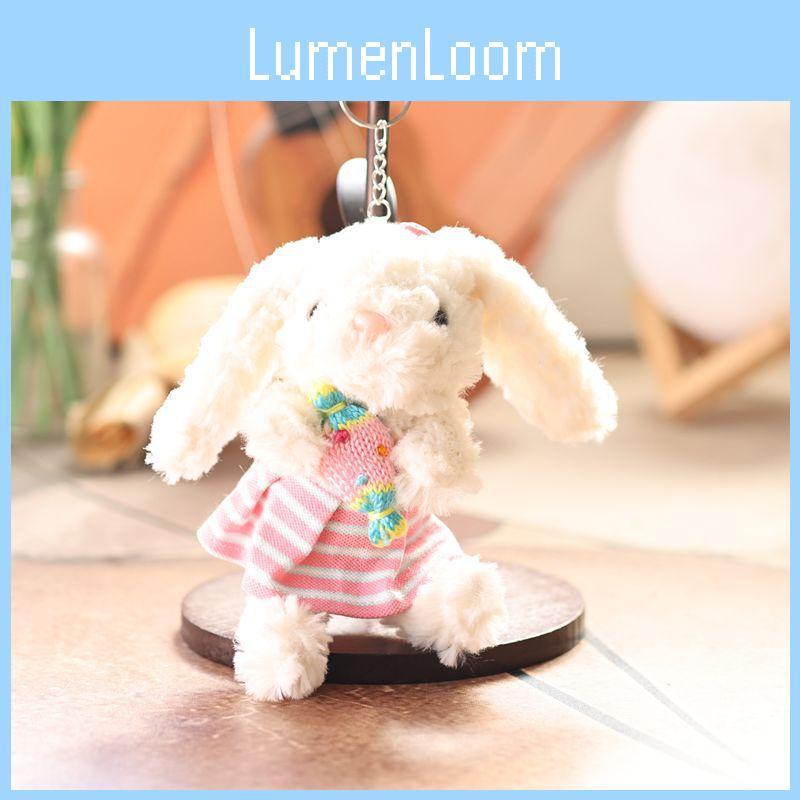 Cute Rabbit Hanging Toy With Bow And Dress Decor For Bag Decor And Gifts
