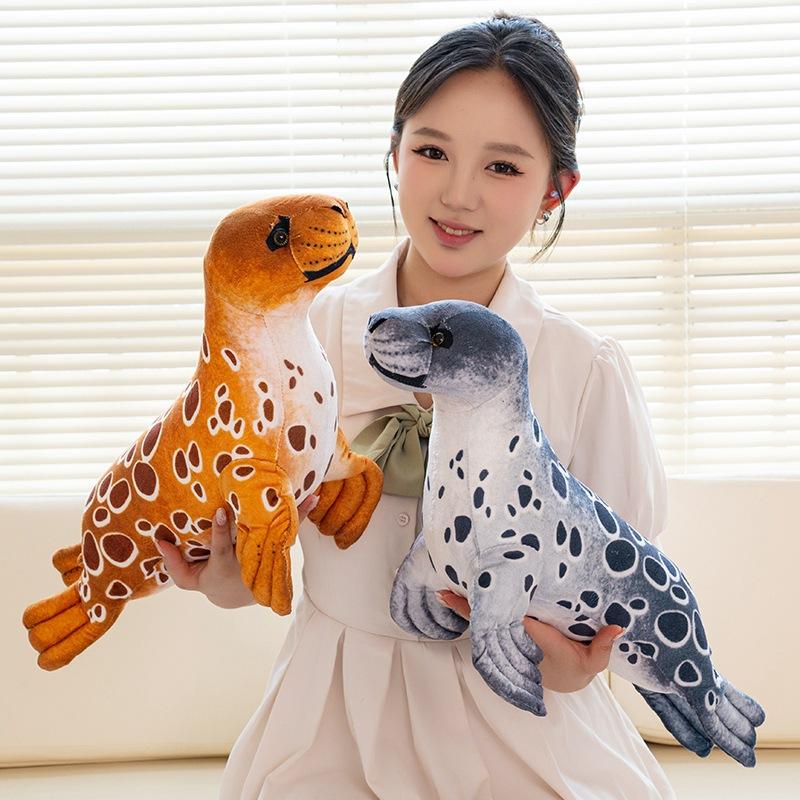 Cartoon Simulation Seal Doll Plush Toy Aquarium Sea Lion Doll Home Pillow Children Soothing Doll