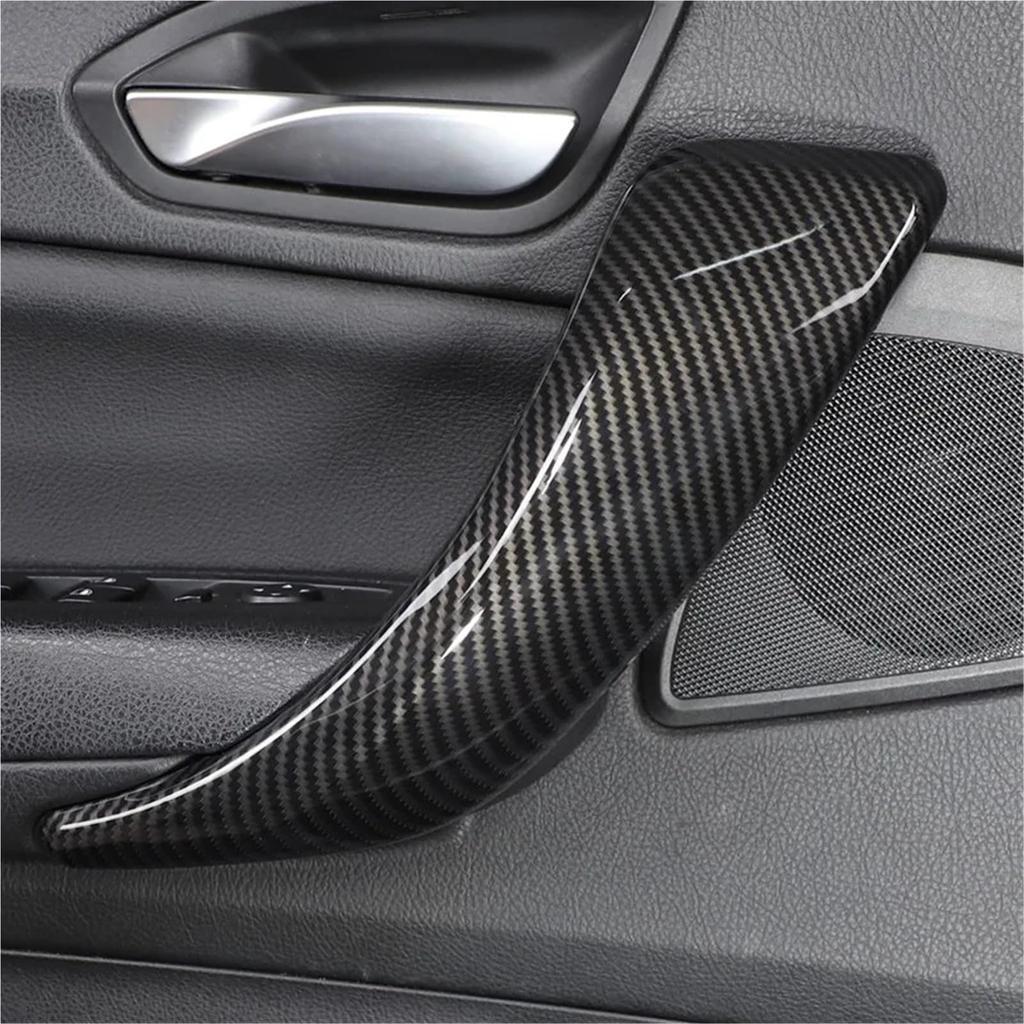 WVTVBYLKLP Carbon Fiber Car Styling Interior Door Handle Pull Door Knob Panel Cover Trim