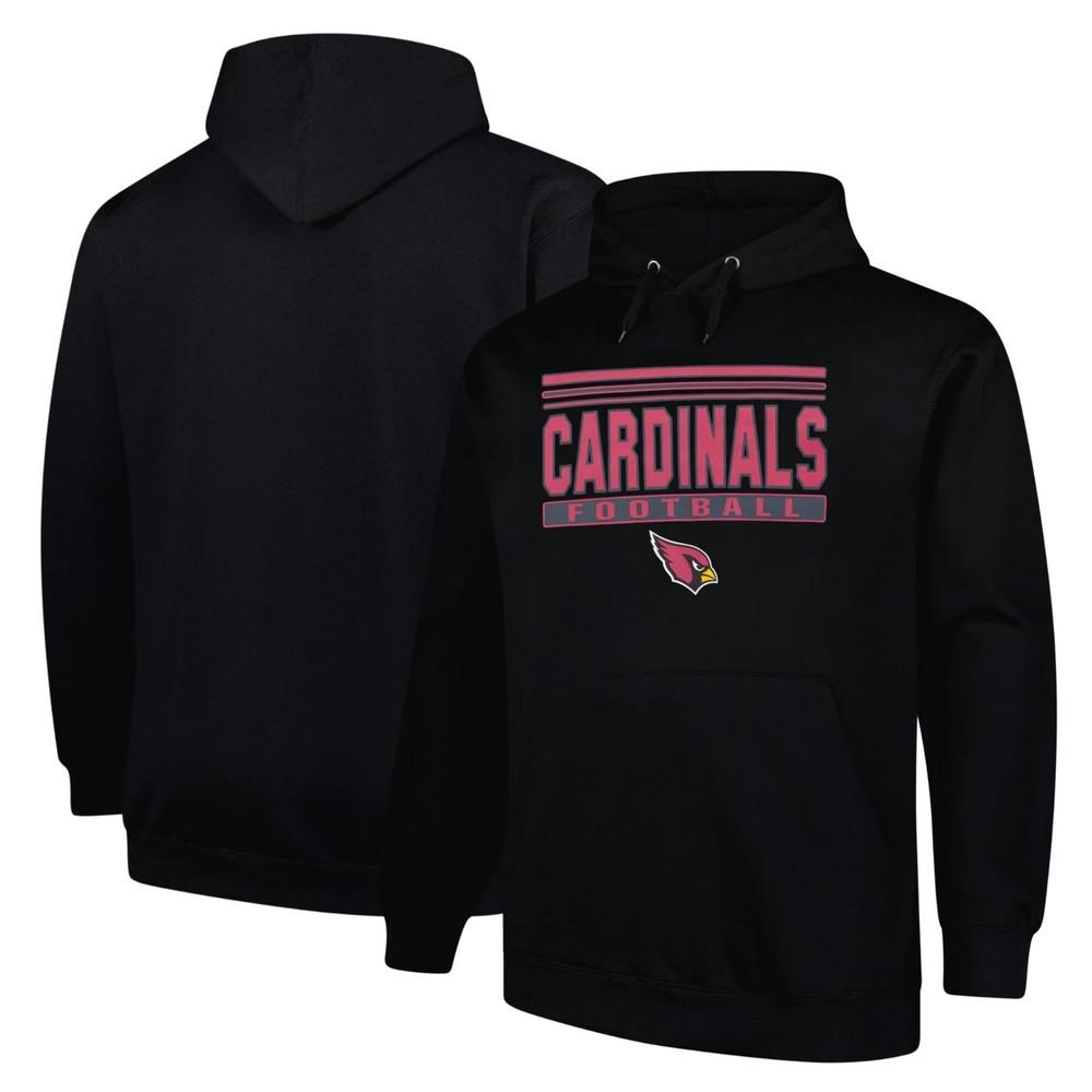 

Men s Arizona Cardinals Fanatics Black Big and Tall Pop Pullover Hoodie Reprint XL