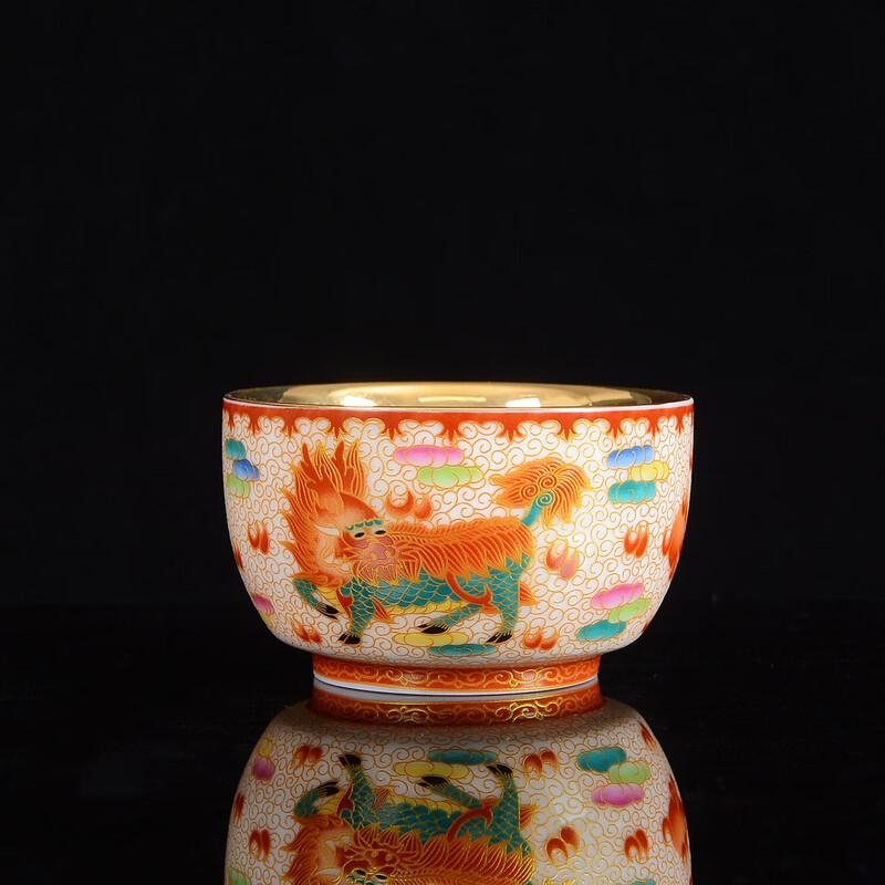 Chaxun Gilded Ceramic Gongfu Teacup Gift Set