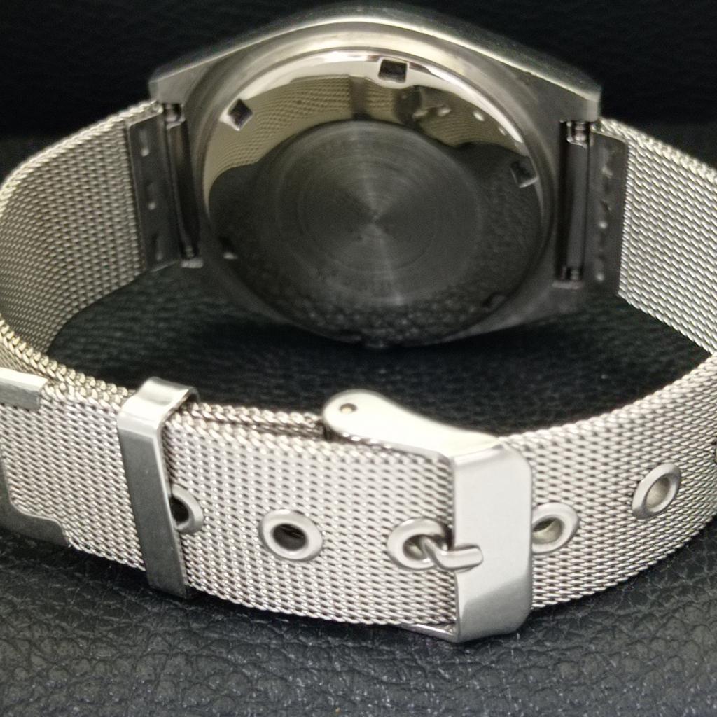 JAPAN VINTAGE SEIKO 5 AUTOMATIC MENS YELLOW COLOR DIAL WATCH A701217-5 R206a-a701217