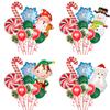Weihnachtsballonanzug Weihnachtsmann Schneemann Elch Weihnachtsbaum DIY Weihnachts-Globos Kindergeschenke für Zuhause Neujahr 2024 Navidad Dekor
