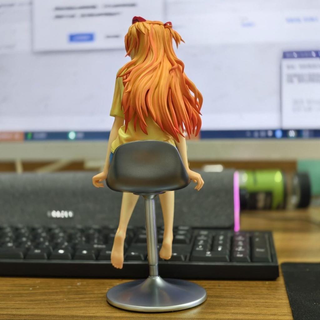 Anime Asuka Langley Soryu Action Figure Pvc Statue Desktop Ornamen Collection Statue Model Decoration Room Desk Toy