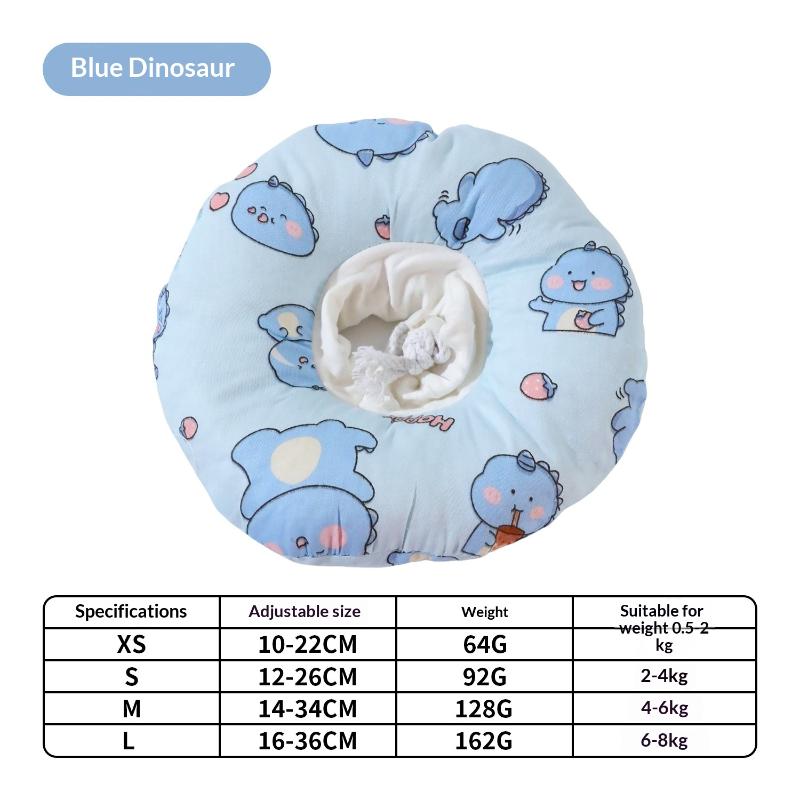 Sweet Donuts Cat Round Pillow Collar Pet Dog Neck Cone Recovery Collar For Anti-Bite Lick Surgery Cat Accessories Pet Collars