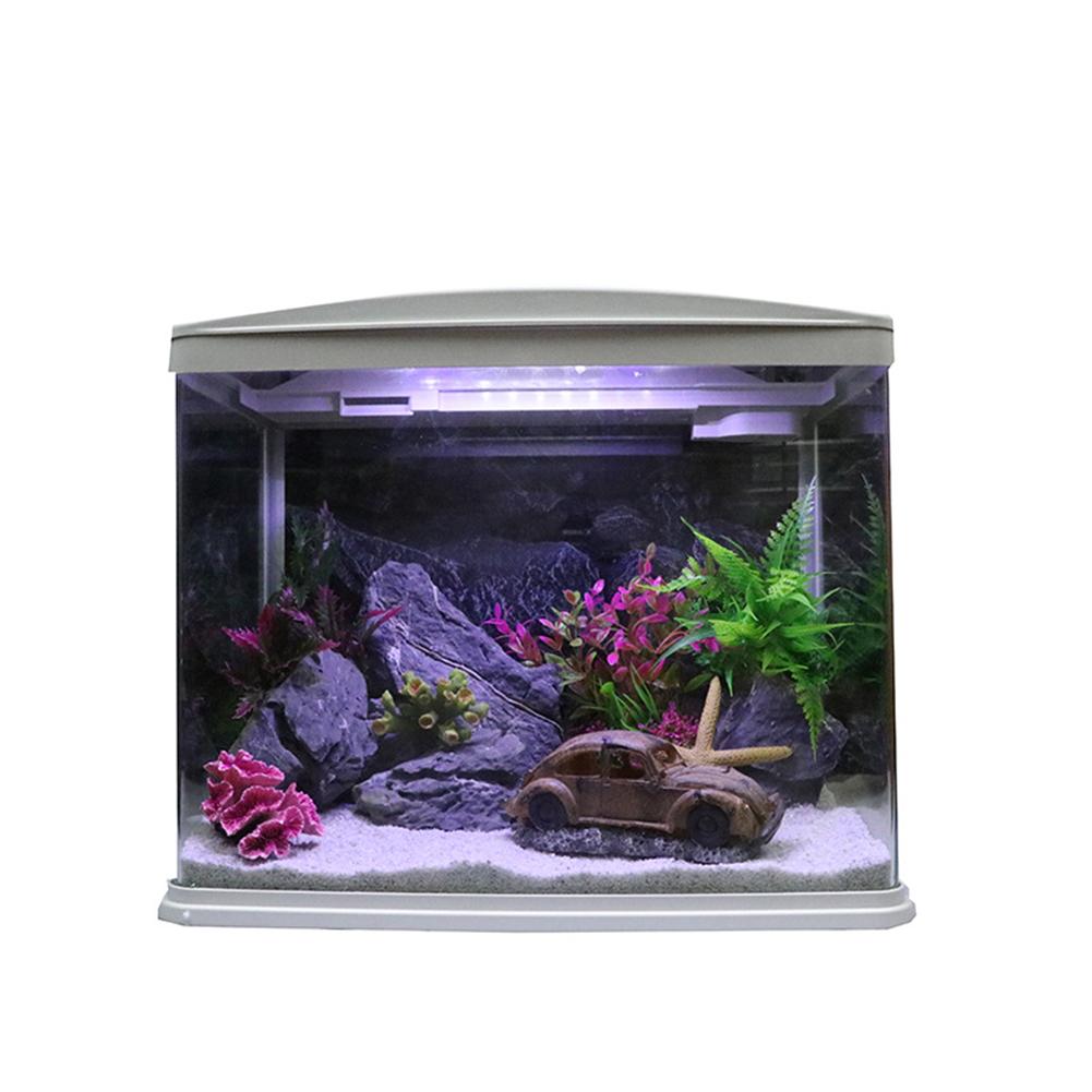 Fish Tank Decoration Ornaments Resin Simulation Car Wreck Oxygenation Pump Aquarium Landscaping Ornaments