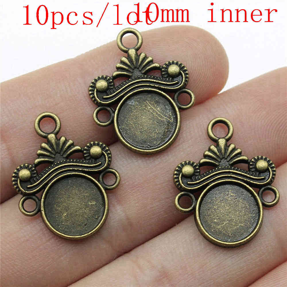 Round Perforated Earring Connectors Components Jewellery Making Supplies Art Crafts Diy Make Accessories