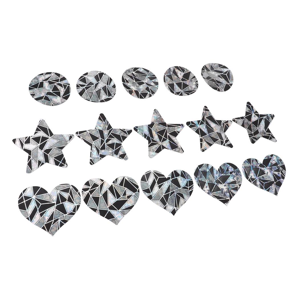 15 Pairs Glitter Nipple Covers Disposable Nipple Sticker Self Adhesive Breathable Nipple Pasties for