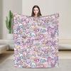 T-Tokidoki-S Warm Soft Blanket  Decorative Plush Throw Blanket Street Trend Couch Chair Flannel Bedspread Sofa Bed Cover