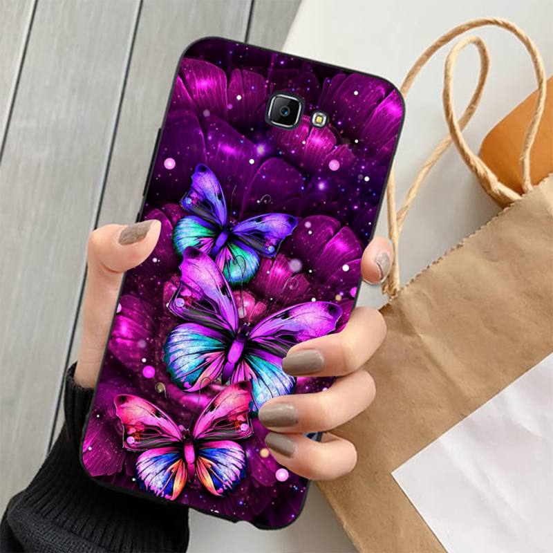 Cute Colorful Butterfly Phone Case for Samsung S20 lite S21 S10 S9 plus for Redmi Note8 9pro for Huawei Y6 cover