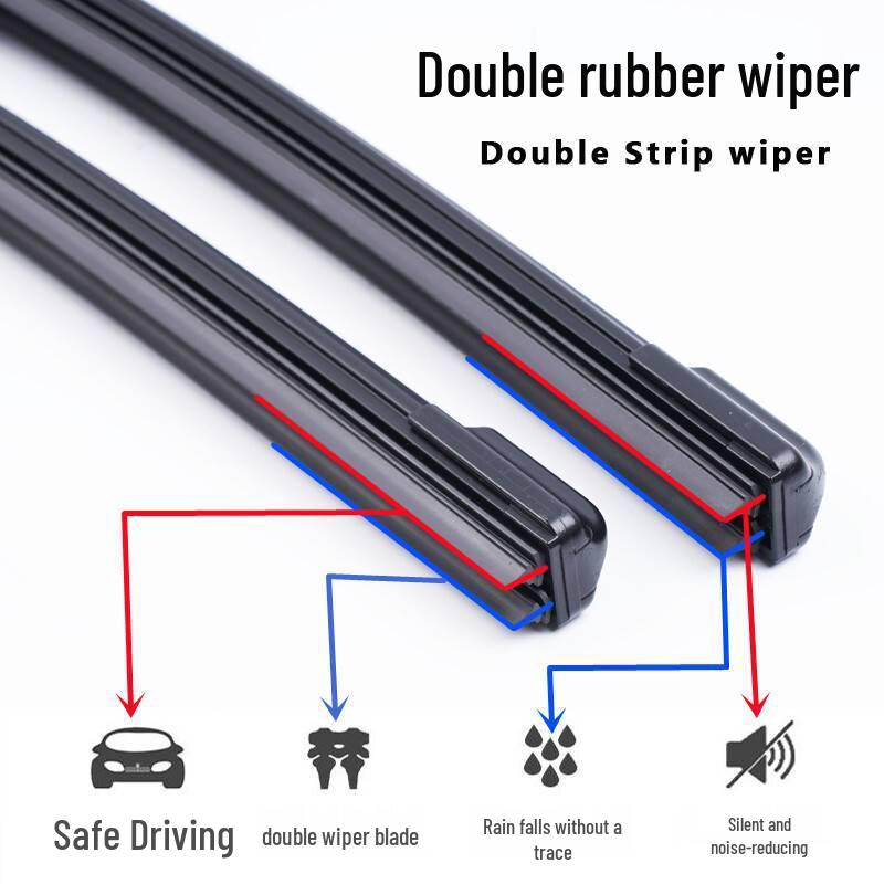 Higer H5C Frameless Silent Double Rubber Wiper Strip Accessories