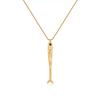 Stainless Steel Long Fish Pendent Necklace for Women Dainty Snake Bone Chain Sardine Fish Necklace Minimalist Waterproof Jewelry