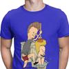 Beavis Butthead Toilet Fun TShirts Aesthetic Men Cartoon Rock Comic Punk Metal Funny Christmas Tees T Shirts Homme