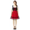 Traditional Oktoberfest Dress for Women Bavarian Beer Festival Costume with Apron Lace-Up Bodice and Puff Sleeves