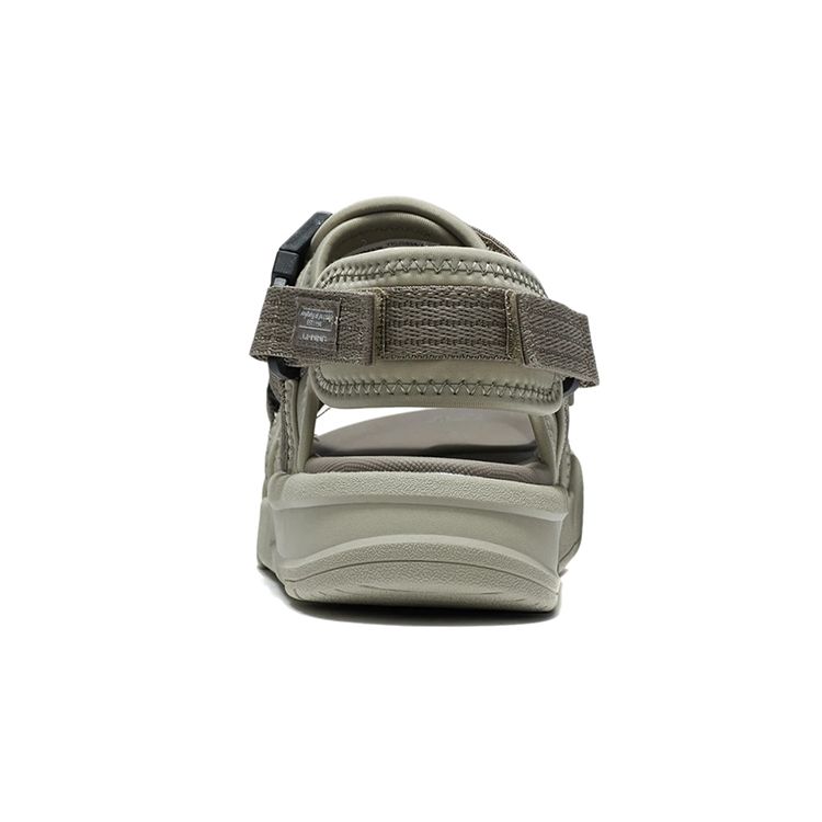 Li Ning Comfortable Shock-Absorbing Childrens Sandals Kids Footwear Mica Gray-Brown YKUS034-3