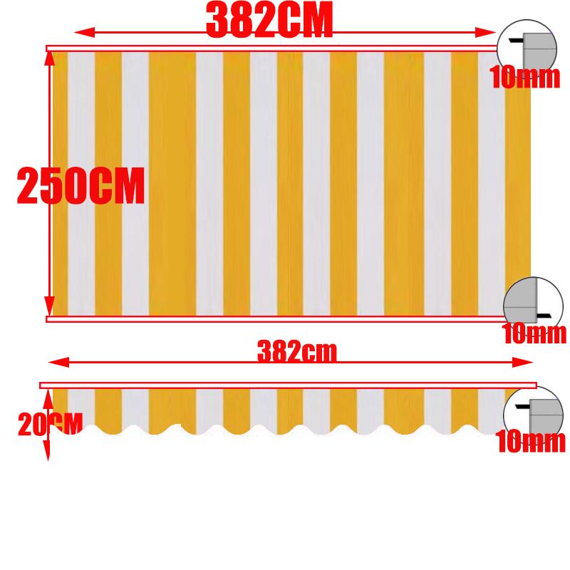 Tewango Custom Outdoor Awning Waterproof Fabric Store Curtain Balcony Canopy Cover UV Block Sunscreen Rain Tarp Strip Cloth