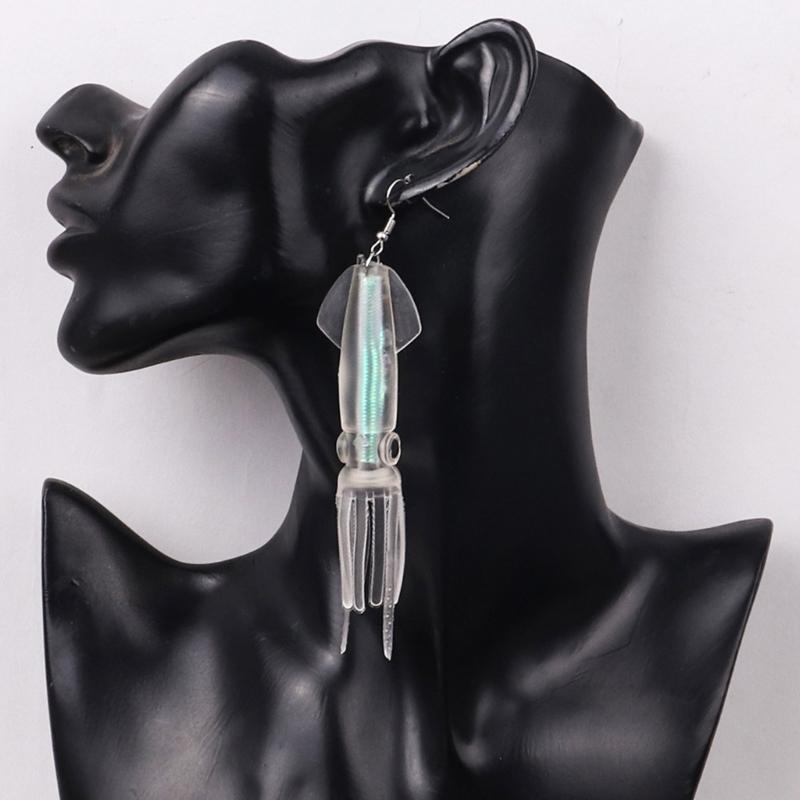 Simulation Squid Dangle Earrings Fashion Squid Earrings Simple Earrings Ear Jewelry Drop Earring ABS Texture