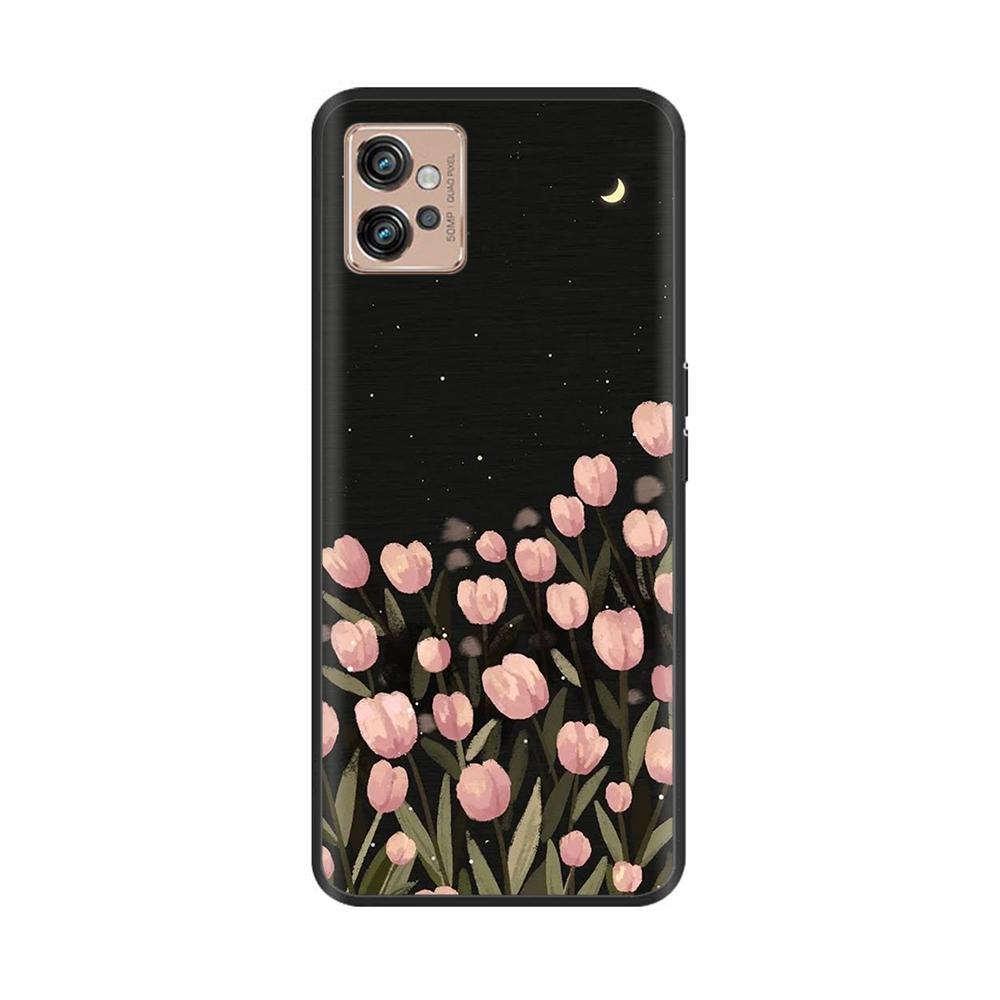 For Motorola Moto G32 Phone Case Heart-Butterfly Funda For Motorola Moto G32 MotoG32 Cover Protection Liquid Silicone Bumper