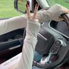 Solid Color Sunscreen Sleeves Ice Silk Ice Silk Gloves New Long Mittens  Summer