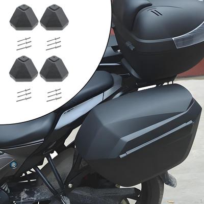 4 Piezas Protectores de Esquina de Motocicleta Maletero Nailon Accesorios Resistentes para Caja Lateral Estuche para Casco
