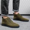 Fashion Men Sneaker Casual Shoes Men Suede Shoes Man Oxford Men Shoe Flats Luxury  Breathable Dress Shoes for Man