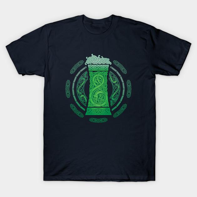 Men Black Print T-shirt Ale No-Cut Transfer Paper Print Cotton Tshirt 4XL