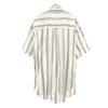 CHAPS RALPH LAUREN Striped Pattern Short Sleeve Button Down Shirt L White Men's Used