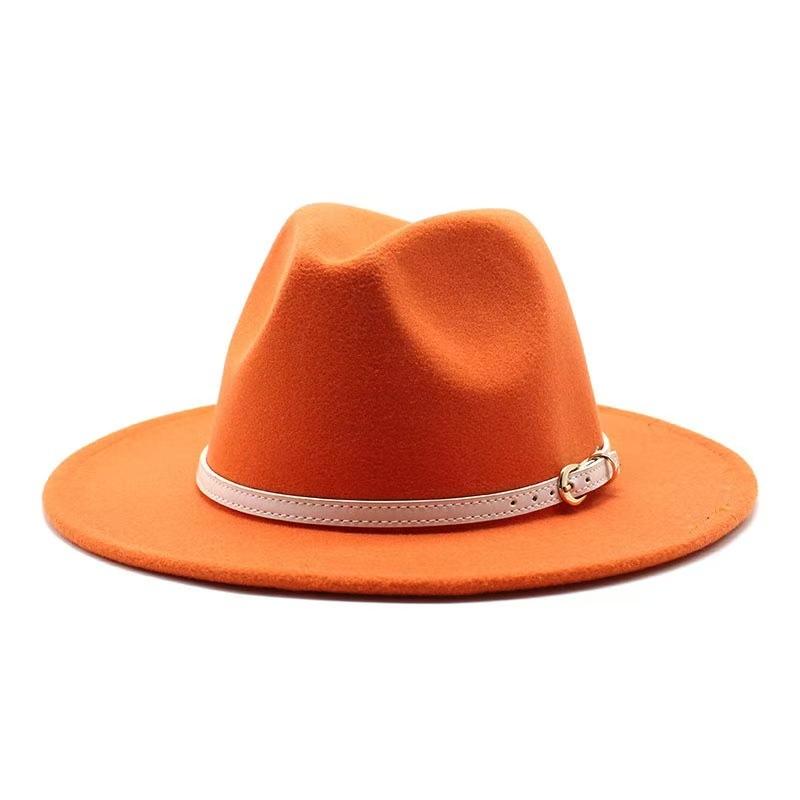Popular European and American literary and retro woolen top hat men's and women's classic fashion church top hat jazz hat