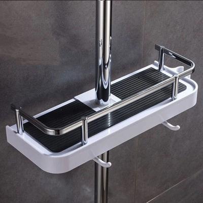 Banyo Duş Depolama Raf Organizatör Hiçbir Sondaj Kaldırma Çubuğu Duş Başlığı Tutucu Duş Jeli Şampuan Tepsisi Tutucu Kutup Rafları